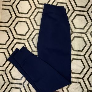 Lululemon Navy Joggers (neoprene feeling fabric)
